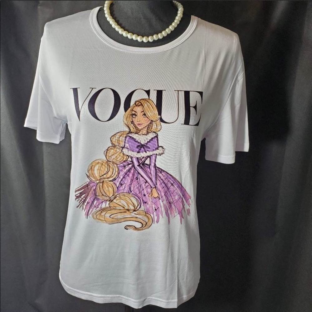 Vogue Disney Princess  Rapunzel White T-Shirt